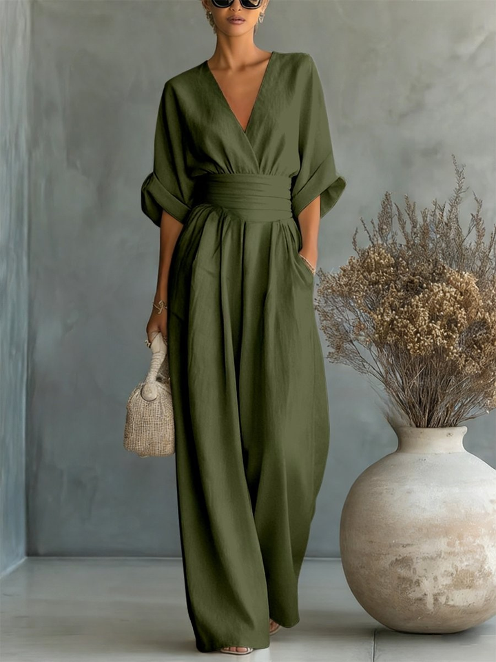 Sofia™ | Effortless V-Neck Jumpsuit