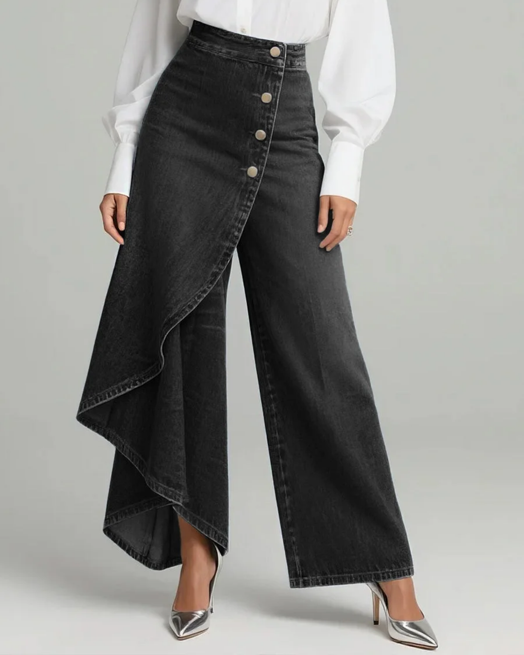 Audrey™ | Denim Wrap Trousers