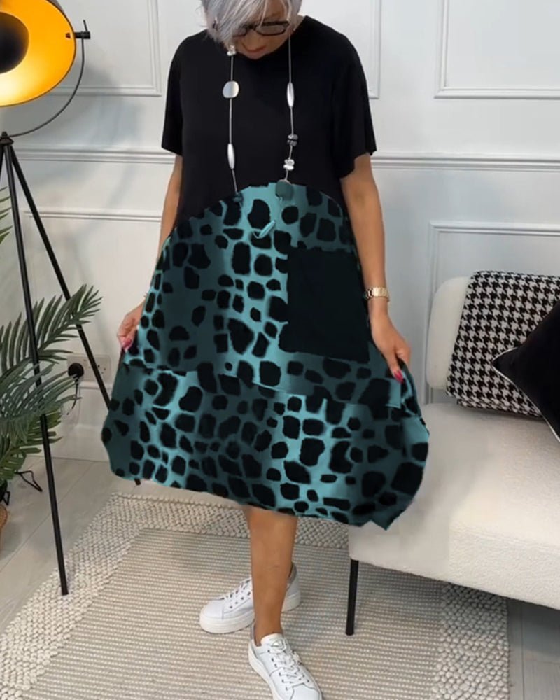 Mallory | Modern Contrast Dress