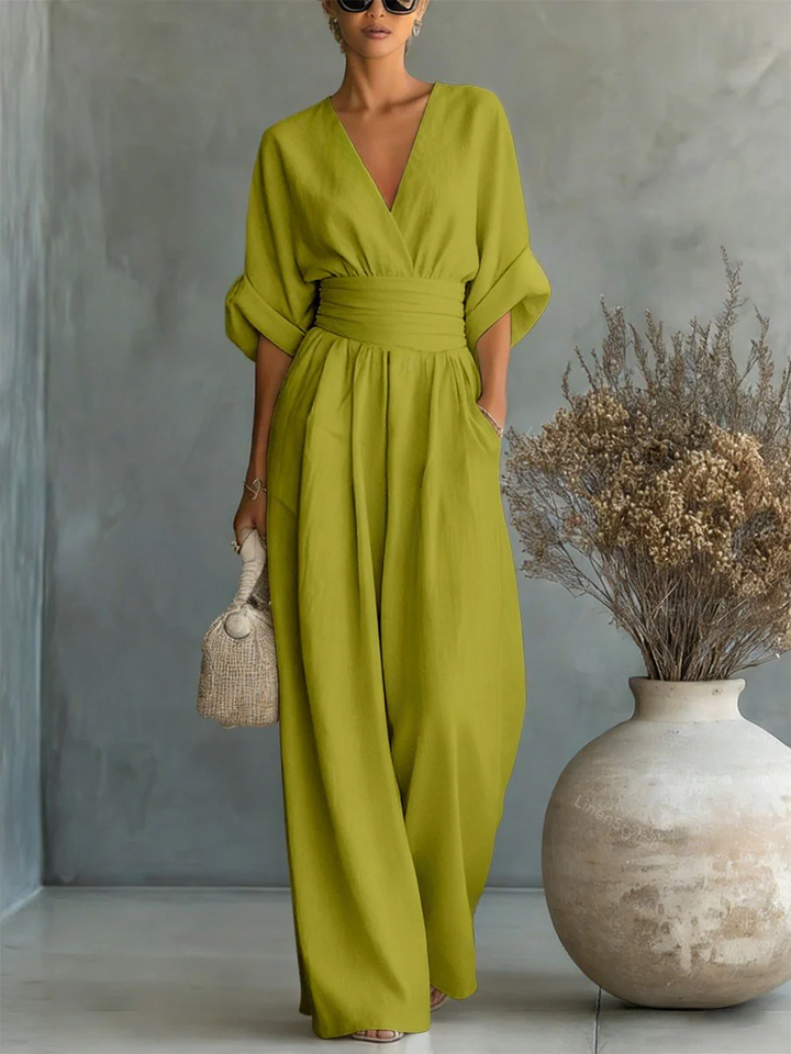 Sofia™ | Effortless V-Neck Jumpsuit