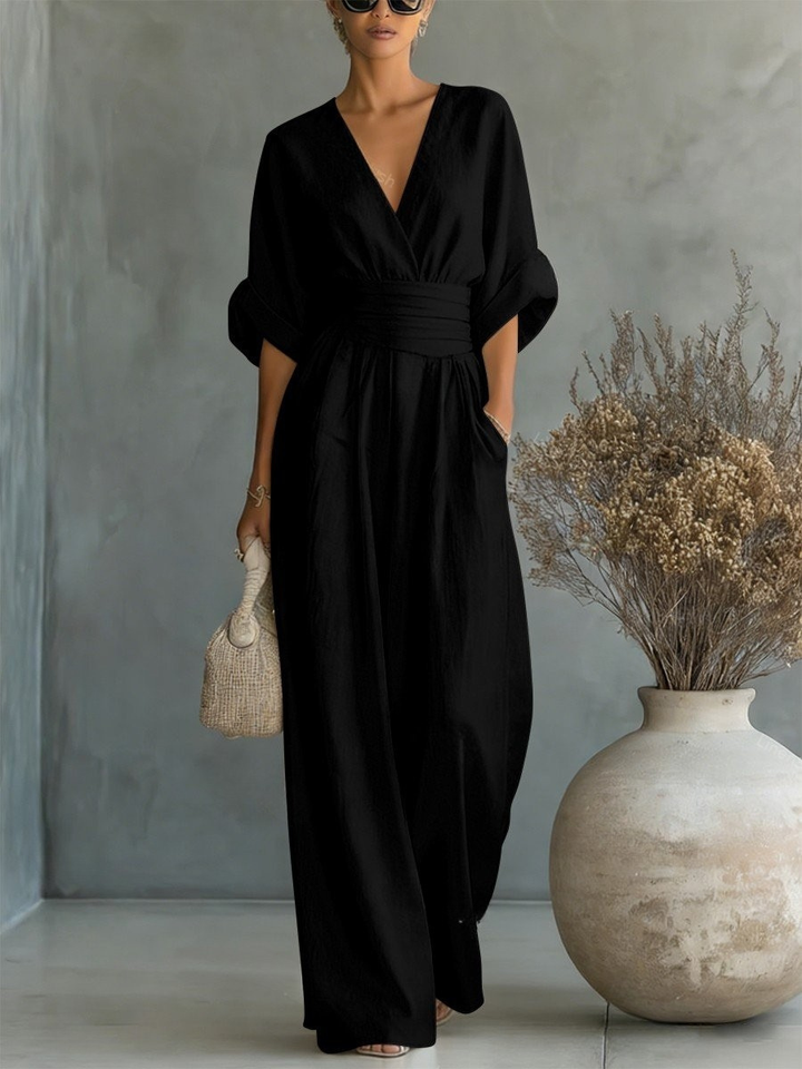 Sofia™ | Effortless V-Neck Jumpsuit