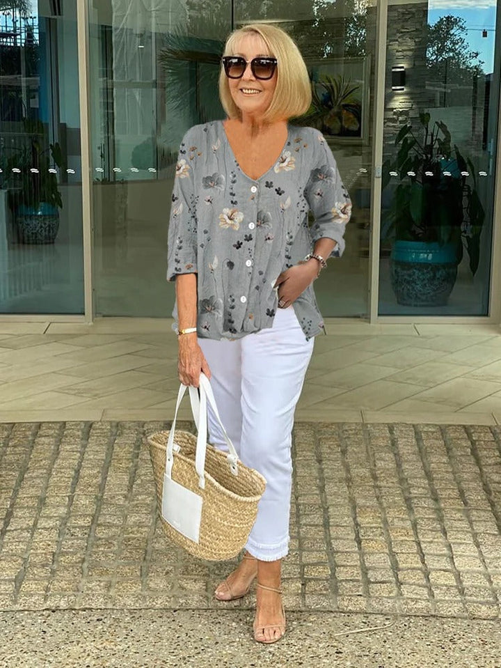 Natalie | Evening Bloom Blouse