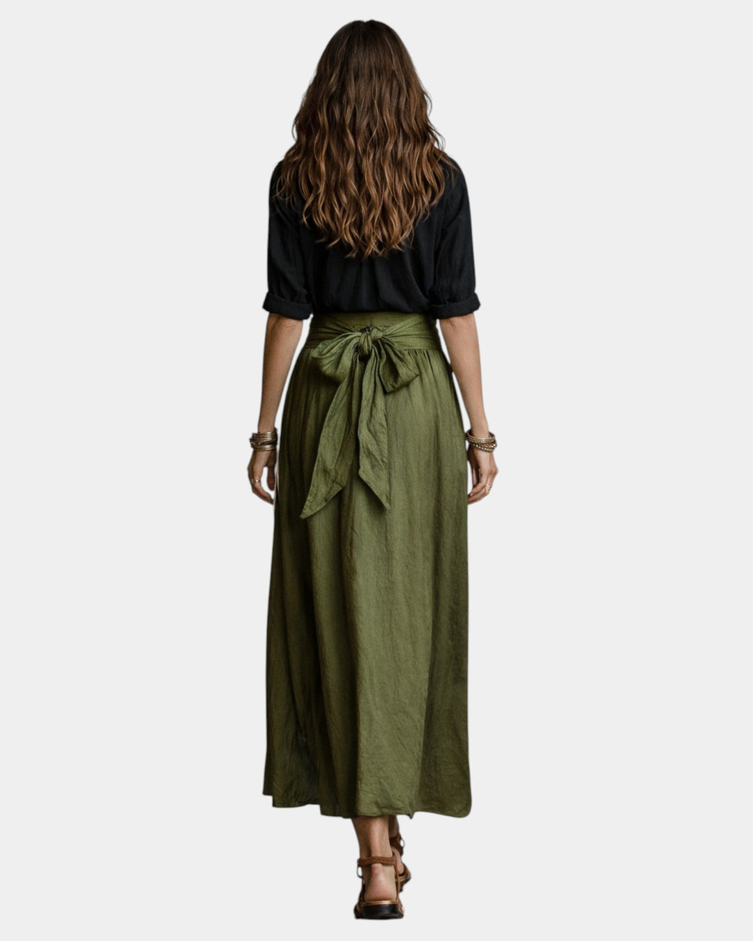 Dione™ | Midi Skirt & Black Shirt Set