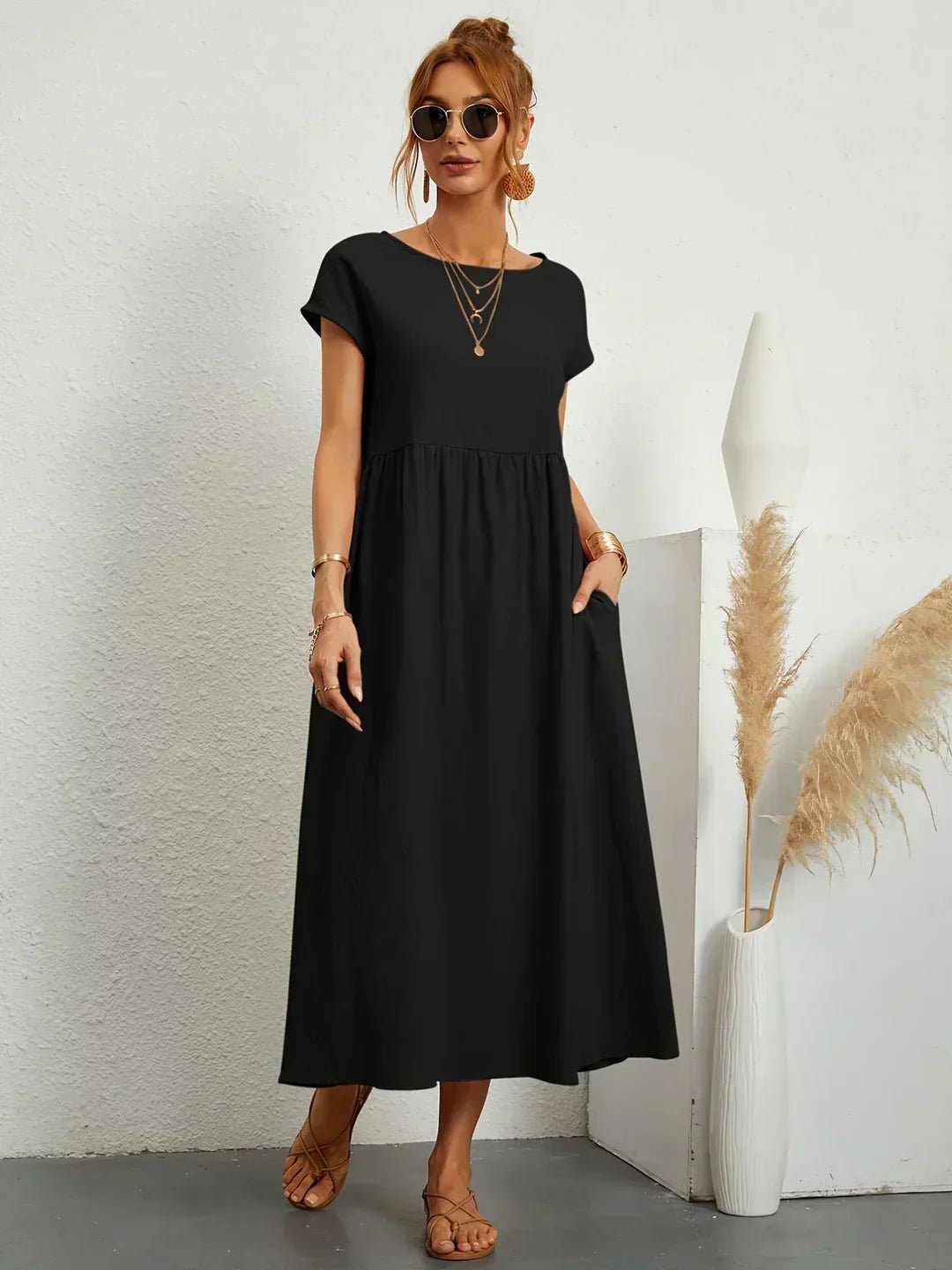 Gabrielle™ | Flowing Midi Dress