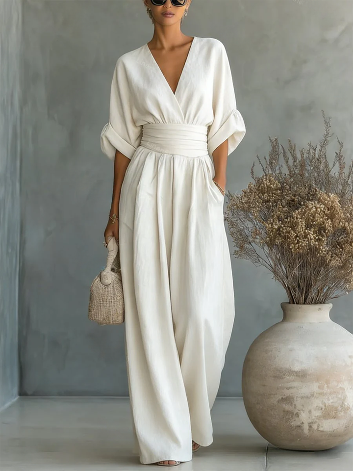 Sofia™ | Effortless V-Neck Jumpsuit