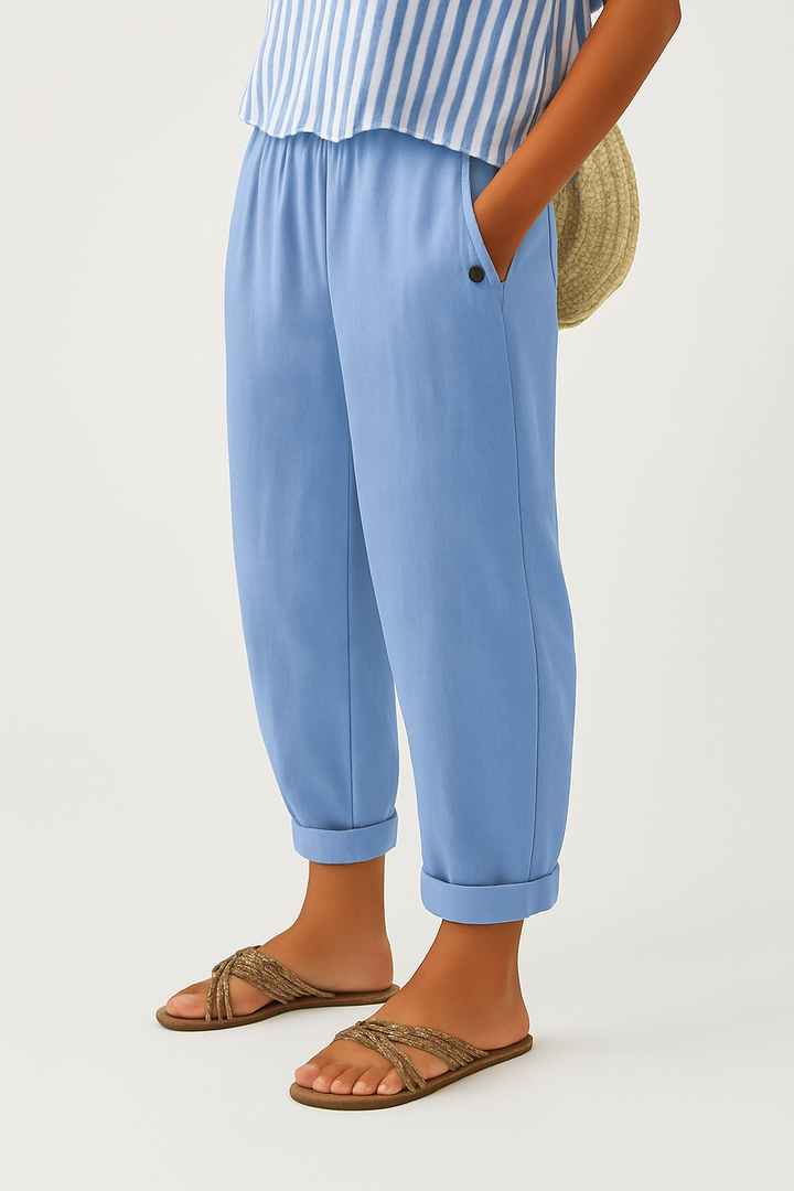 Romina™ | Timeless Linen-Cotton Trousers
