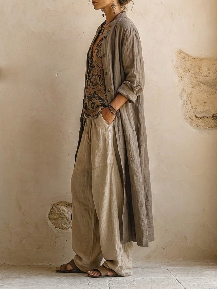 Elly™ | Cotton-Linen 3-Piece Set