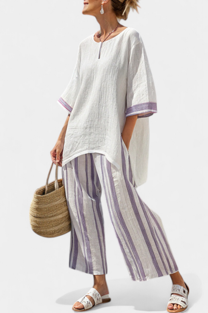 Celeste - Relaxed Blouse & Pants Set