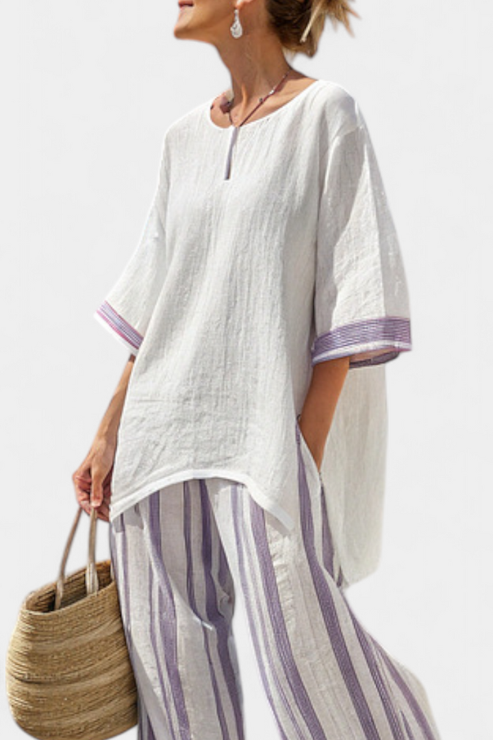 Celeste - Relaxed Blouse & Pants Set
