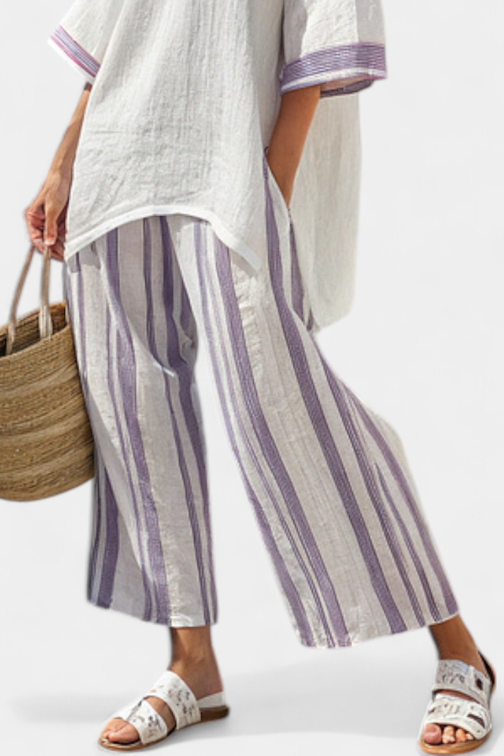 Celeste - Relaxed Blouse & Pants Set