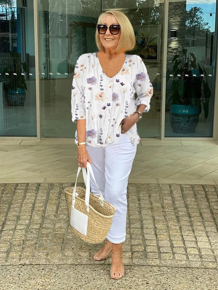 Natalie | Evening Bloom Blouse