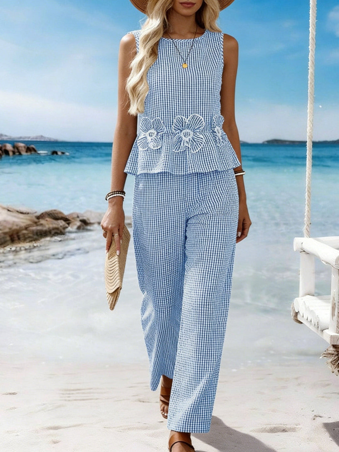 Megan | Elegant Gingham Set
