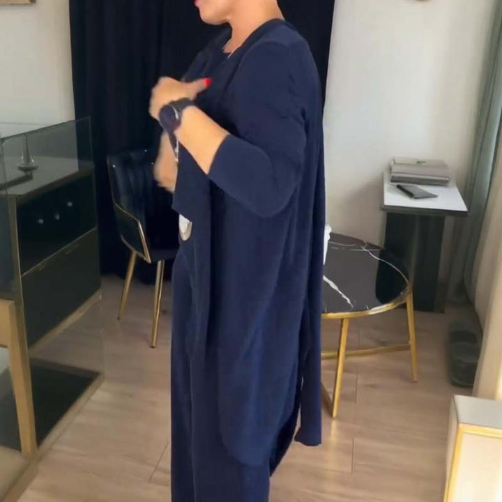Erisandra™ | Elegant 3-Piece Long Cardigan Set
