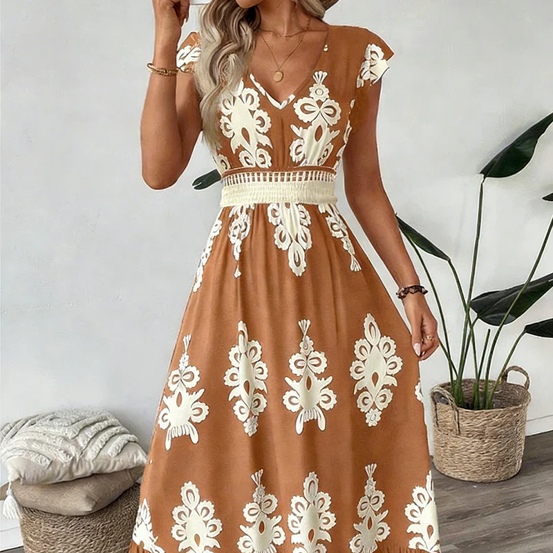 Candela | Baroque Maxi Dress
