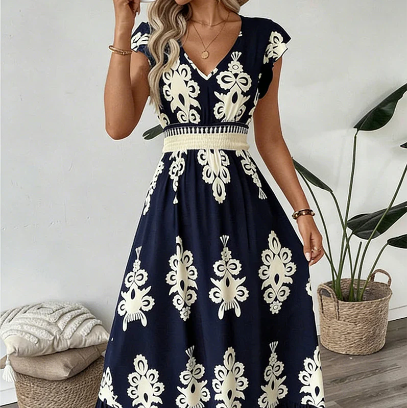 Candela | Baroque Maxi Dress
