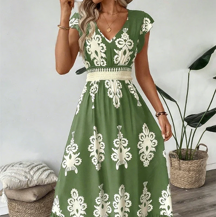 Candela | Baroque Maxi Dress